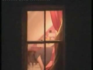 Kaaya-aya modelo nahuli hubo't hubad sa kanya kuwarto sa pamamagitan ng a window peeper