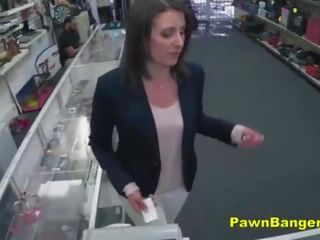 Customer Takes shaft In Her Hairy Pussy For Cash