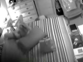 Sweetheart mom caught masturbating on hidden spy cam clip