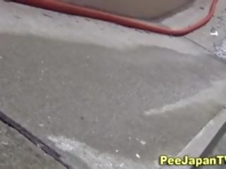 Desirable Asian Chick Urinates In Pee Alley