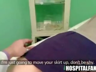 Foxy Brunette Patient Gets Massaged By Her master