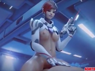 Overwatch סקס סרט קומפילציה עם dva ו - widowmaker: xxx אטב 64
