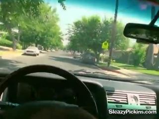 Rachel Raven Sucking Her Boyfriends dick In The Car